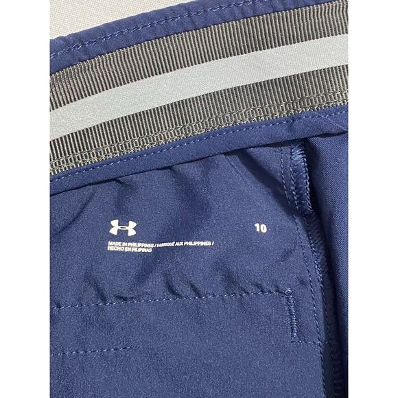 Under Armour Women’s Links Pants Size 10 Blue Golf Performance Stretch Casual - Picture 3 of 12
